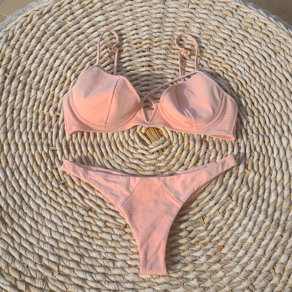 Beach Bunny Pink Bikini Set
